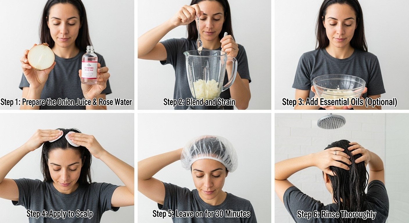 So wenden Sie Zwiebelsaft an, um Haare ohne starken Geruch wachsen zu lassen content image