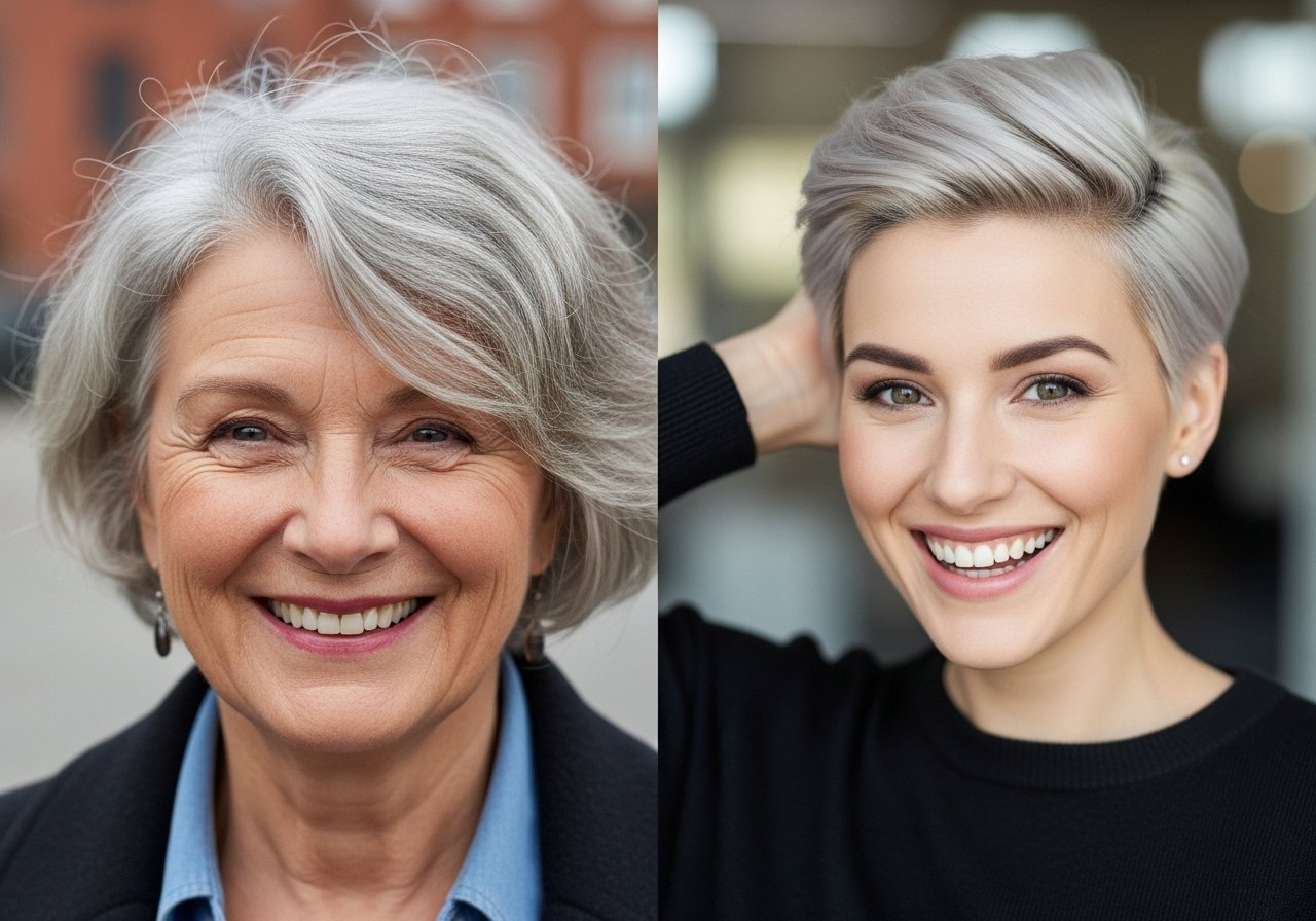 Pixie oder Kurzhaarschnitt für Frauen über 40 content image