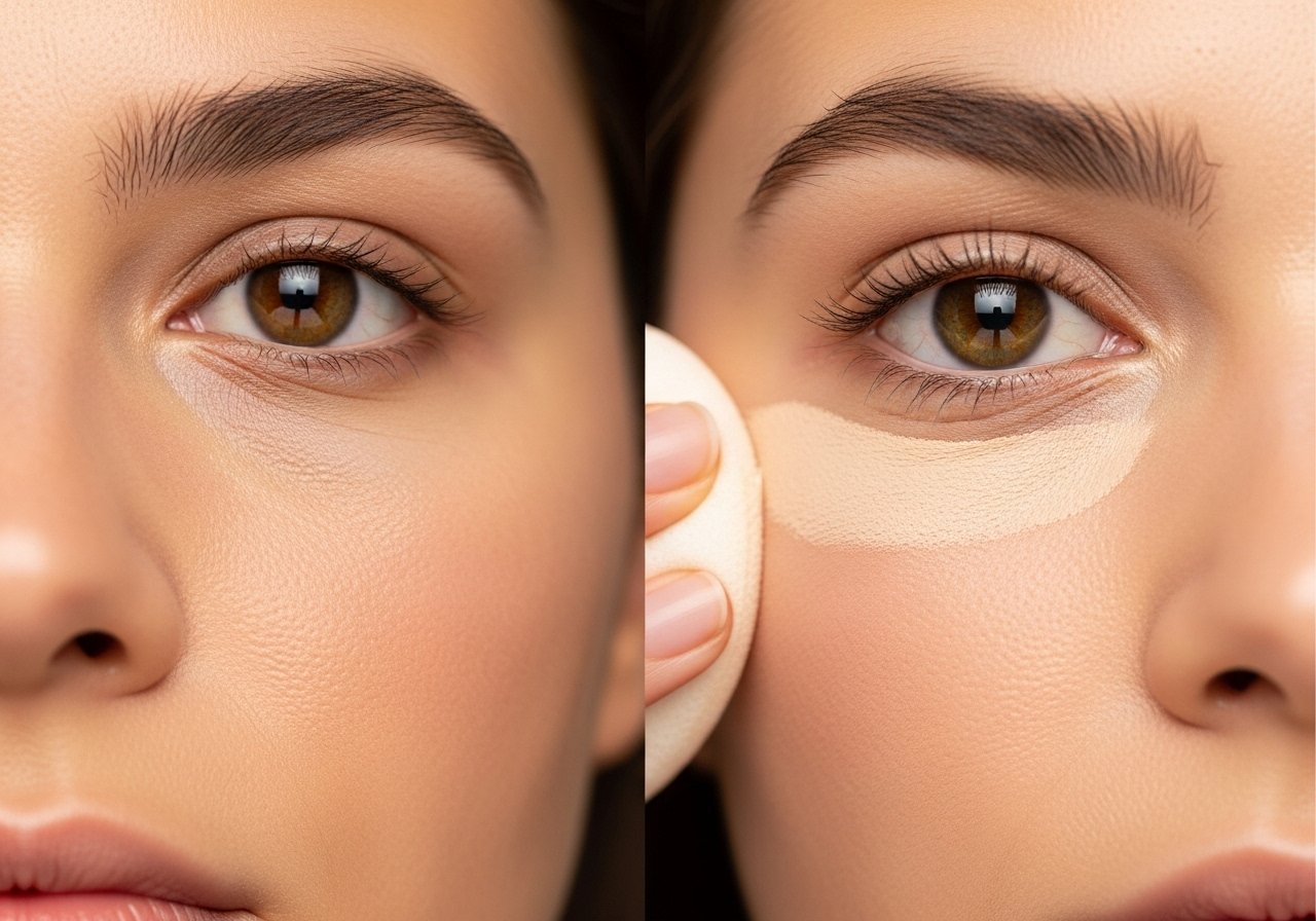 Anti-Augenringe-Make-up für müde Augen content image