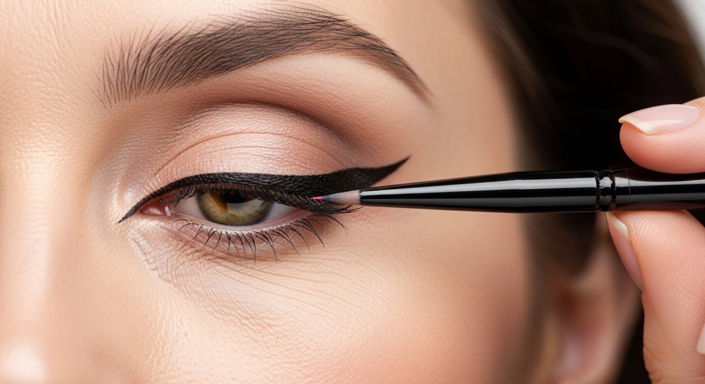 Eyeliner für Schlupflider bei Frauen über 60 content image