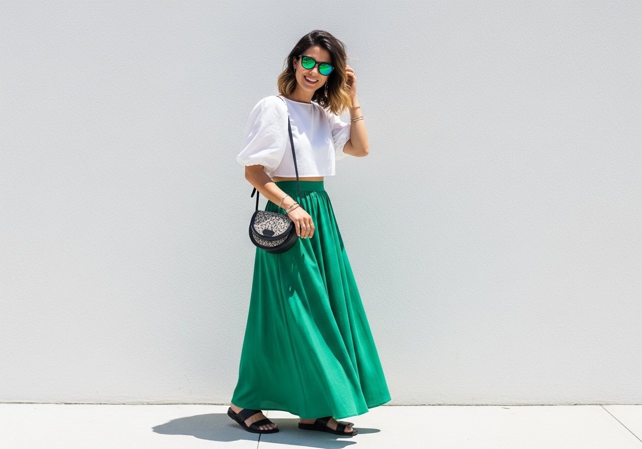 So kombinieren Sie einen grünen Rock content image