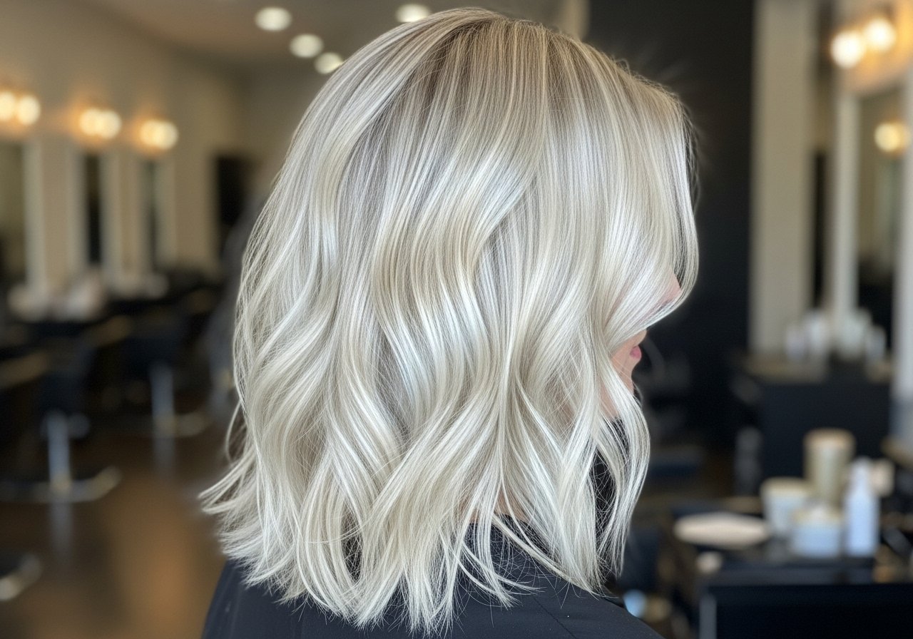 Platinblonde Haarfarbe content image