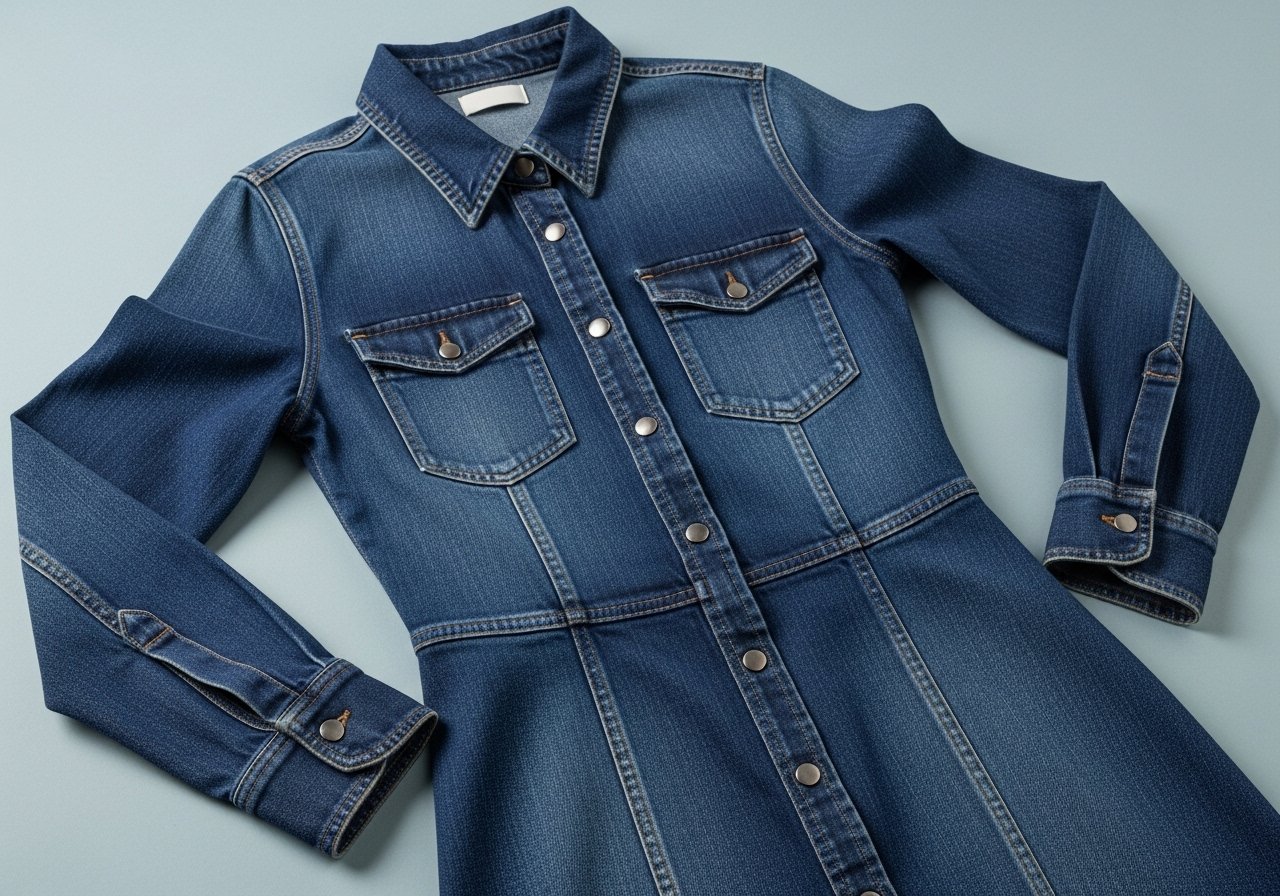 Wie trägt man Jeanskleider? content image