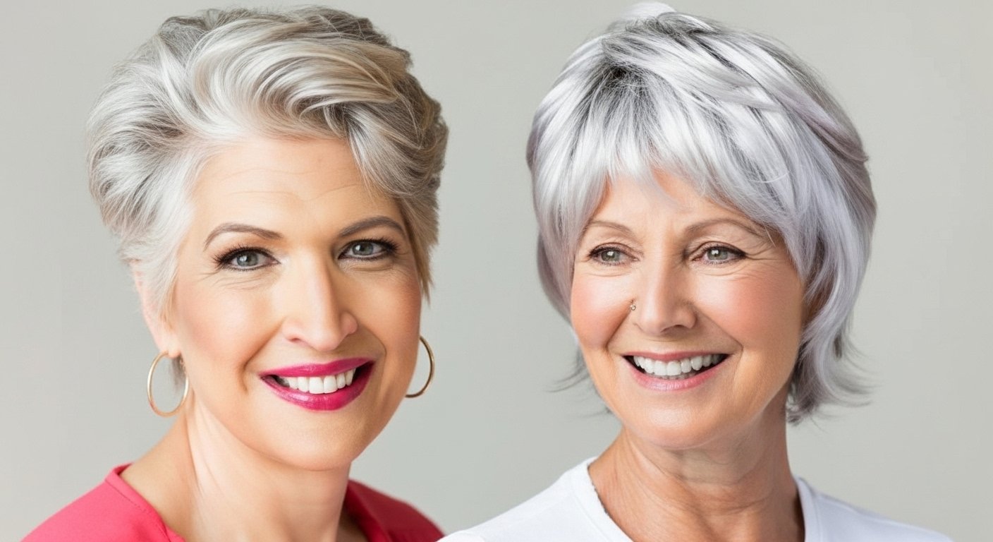 Como llevar el cabello blanco despues de los 60 content image