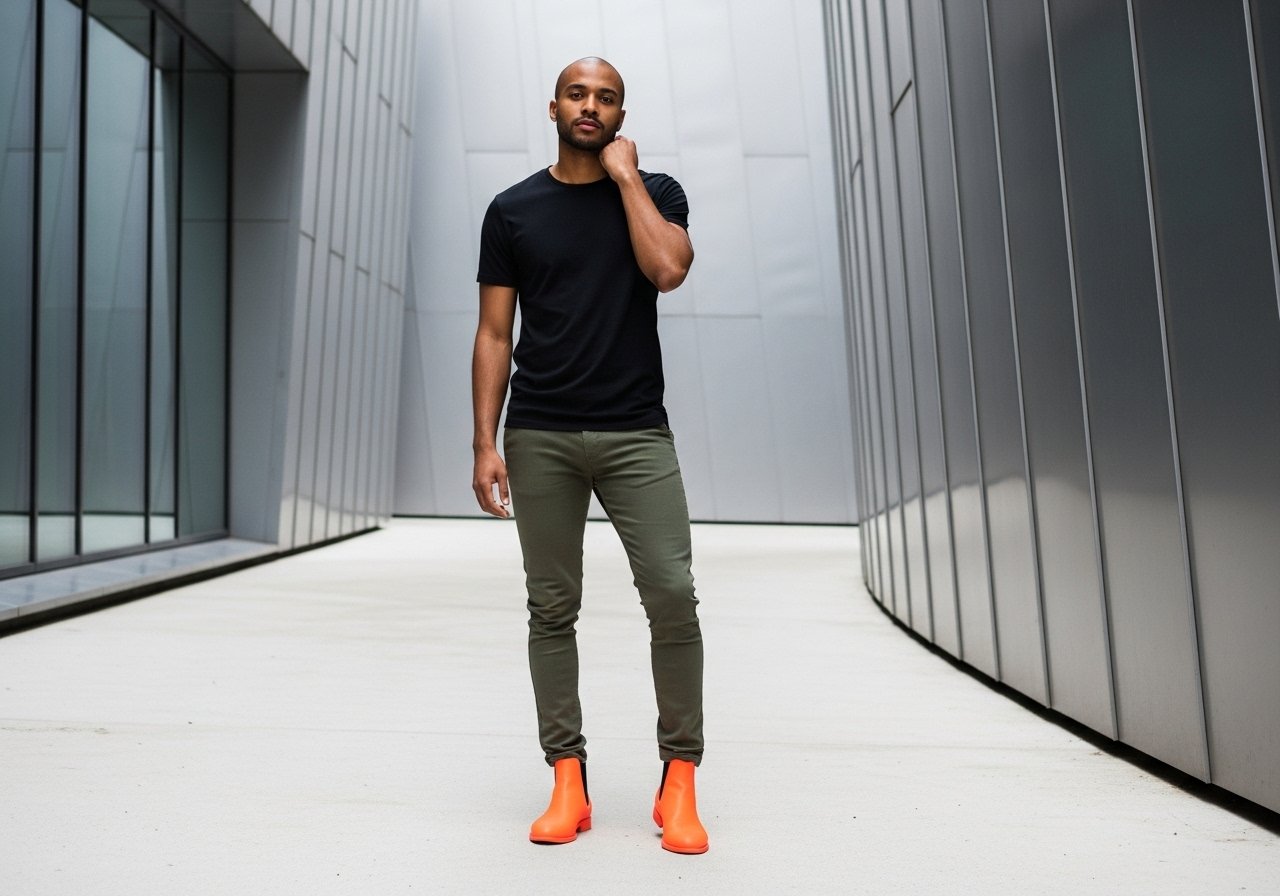 So kombinieren Sie orange Schuhe content image