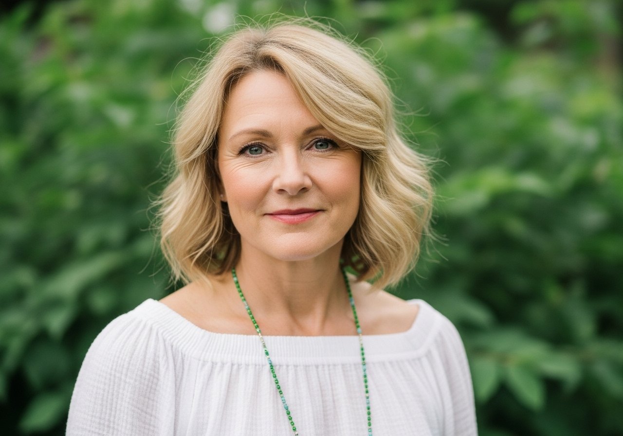 Blondes Haar bei älteren Frauen content image