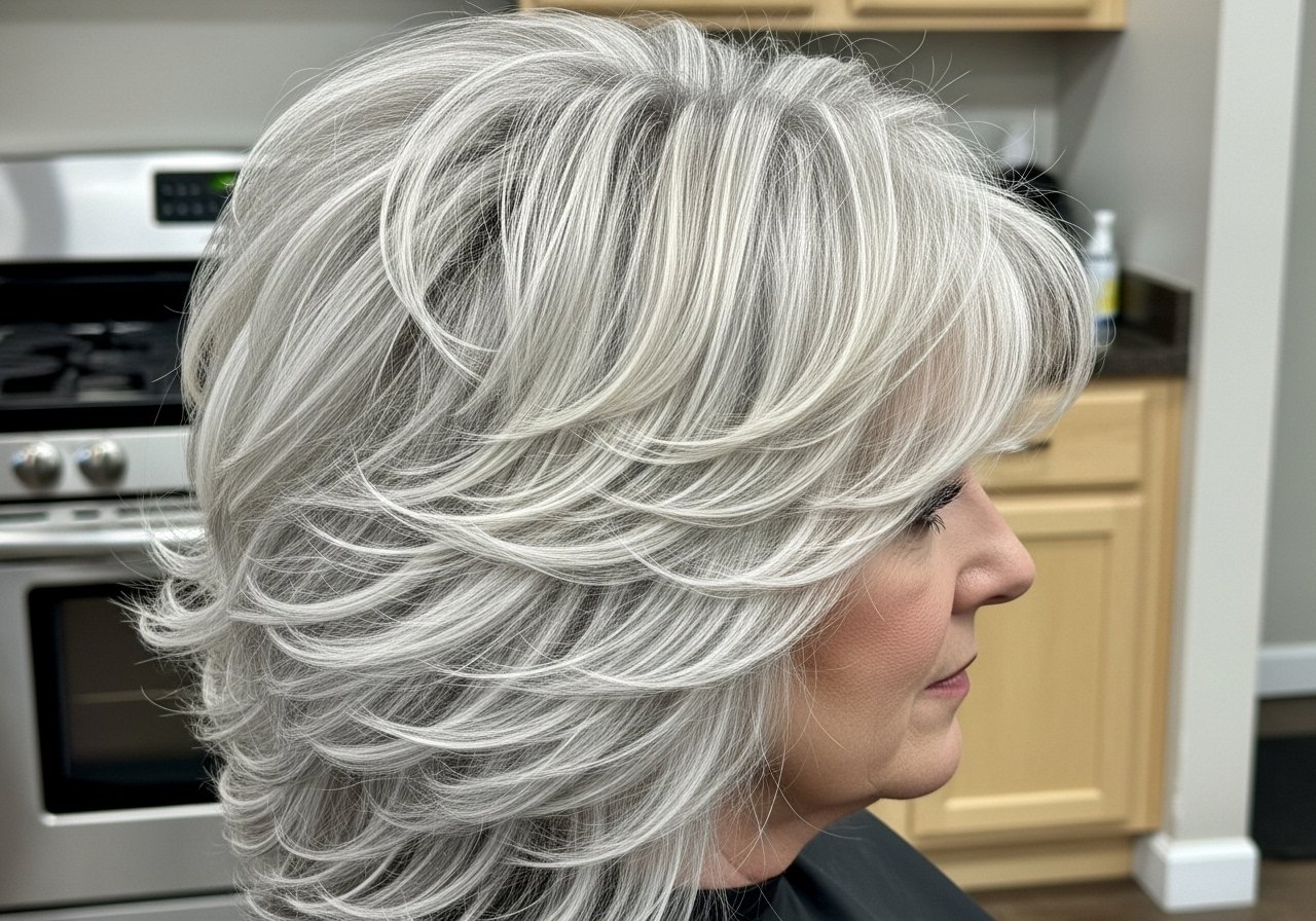 Gestufte Haarschnitte für ältere Frauen content image