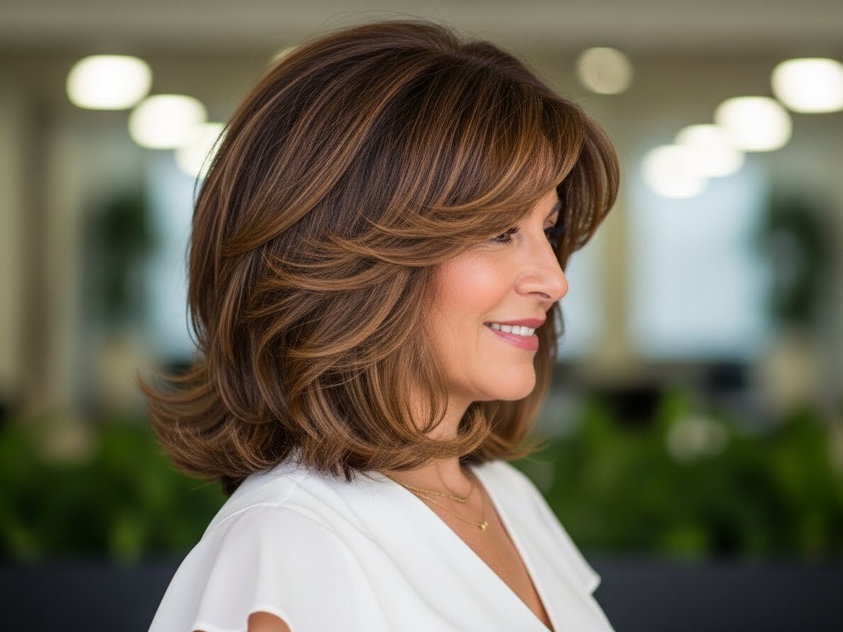 Wellige Haarschnitte für Frauen über 50 content image