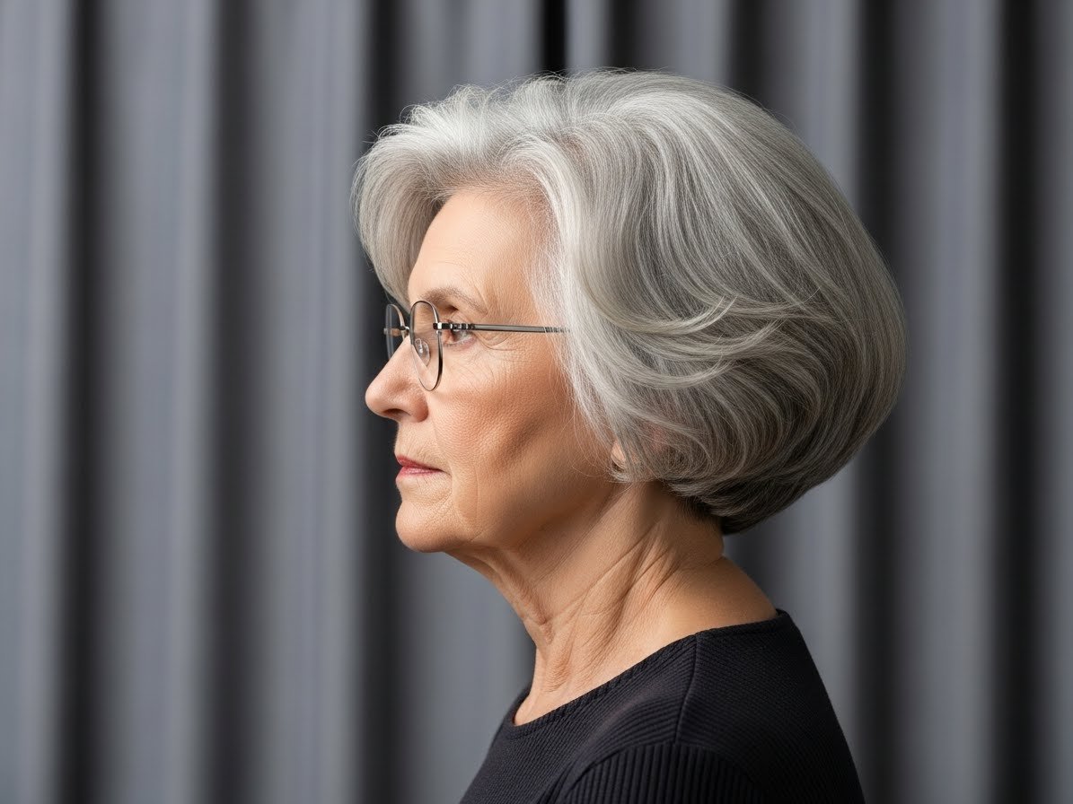 Beliebte Haarschnitte für Frauen über 70, die eine Brille tragen content image