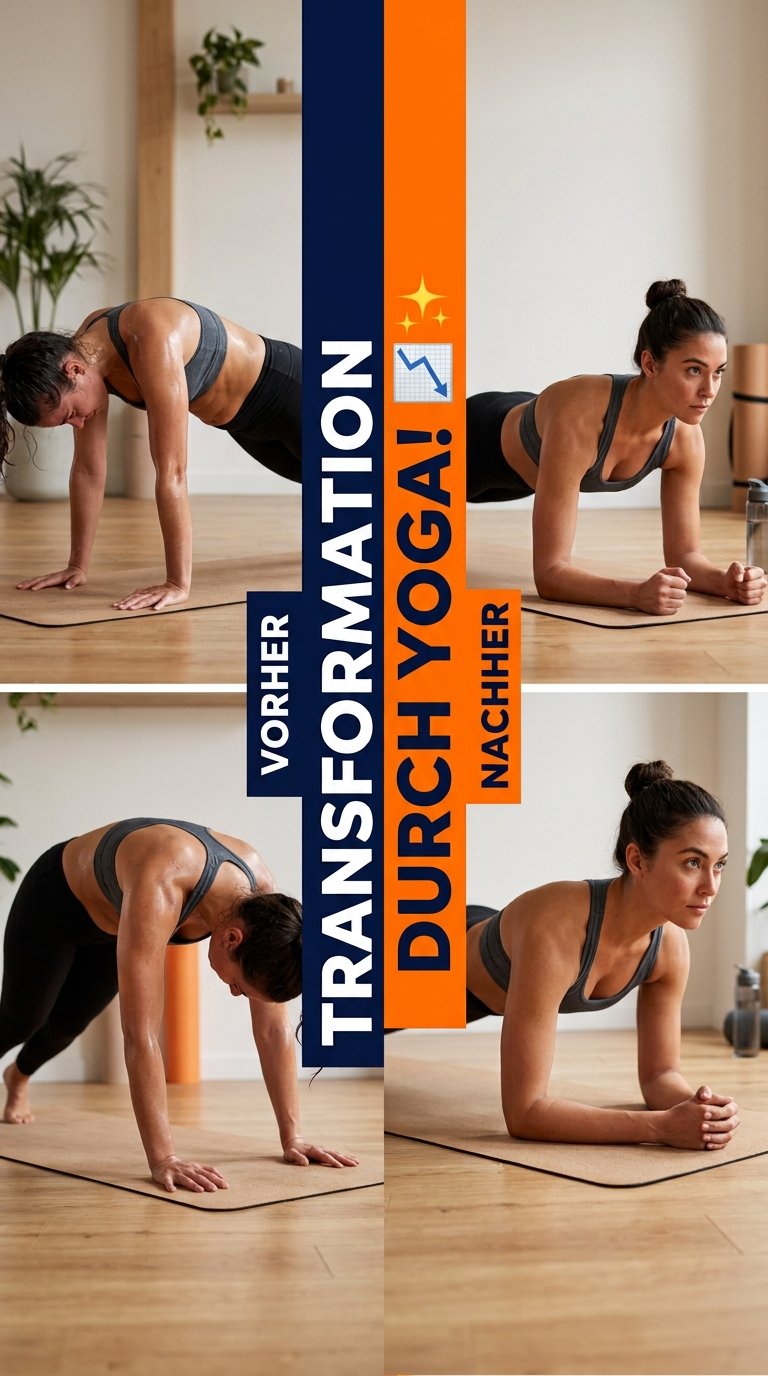 Transformation durch Yoga! 📉✨