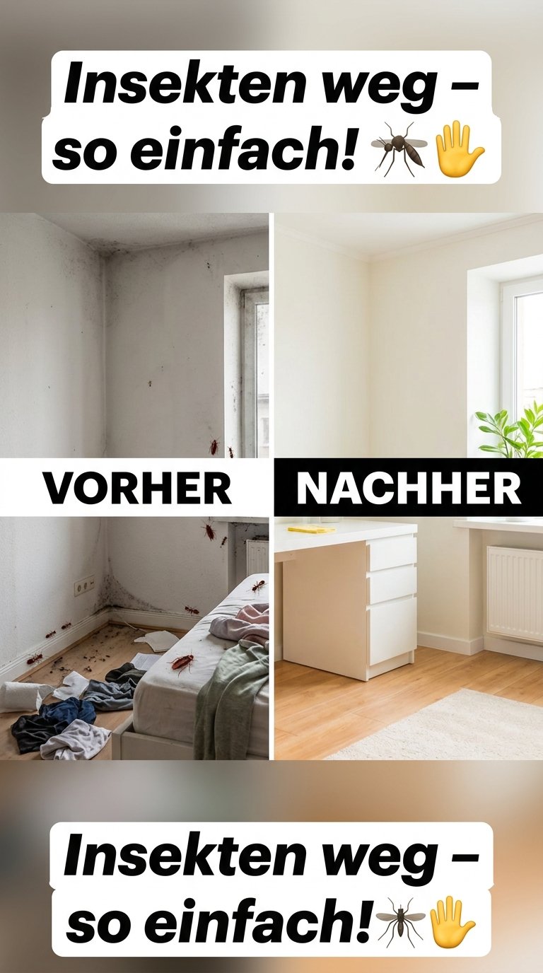 Insekten weg – so einfach! 🦟✋