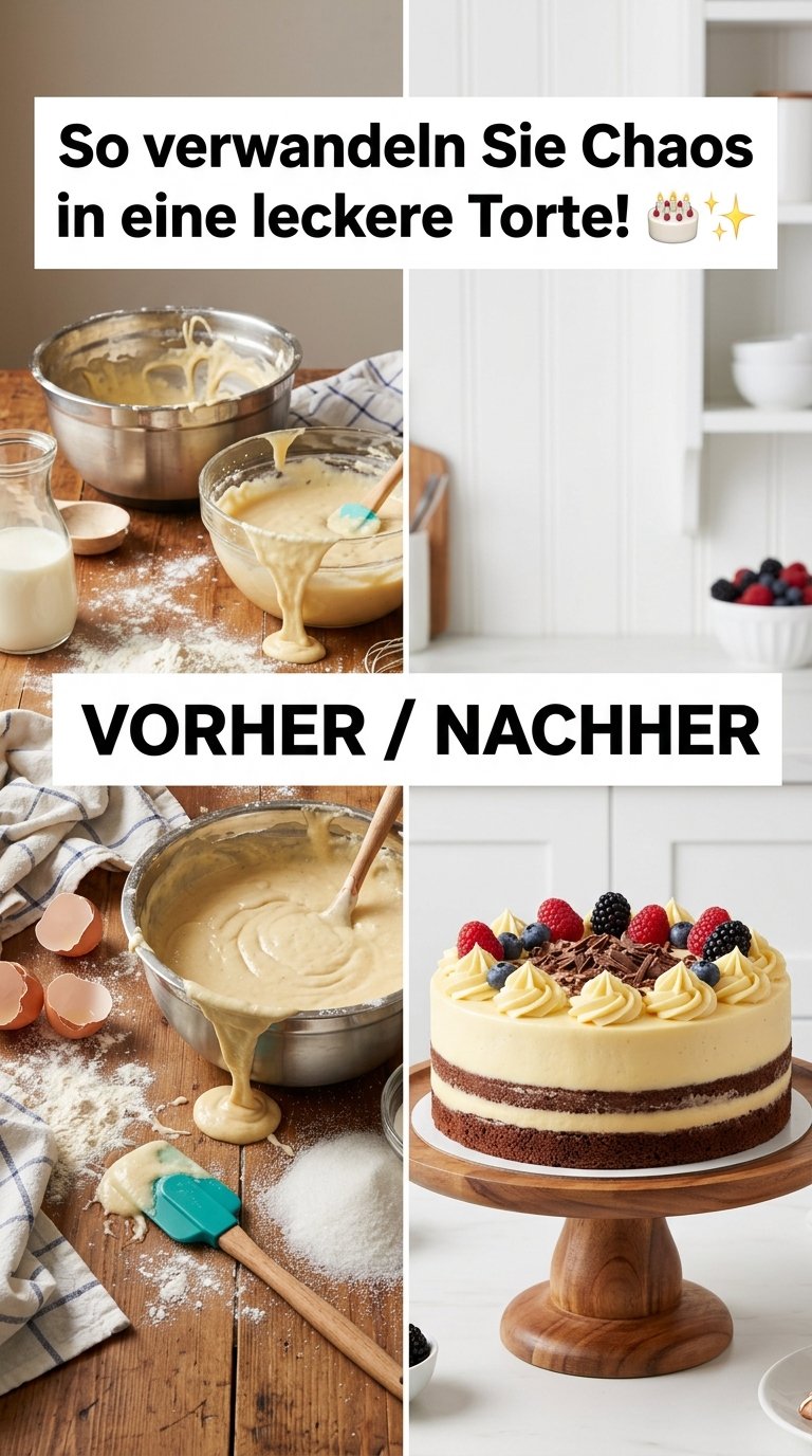 So verwandeln Sie Chaos in eine leckere Torte! 🎂✨