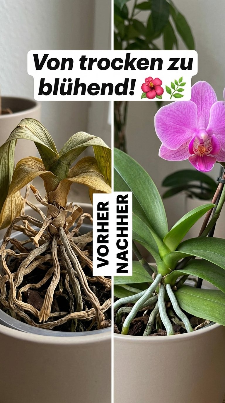 Von trocken zu blühend! 🌺🌿