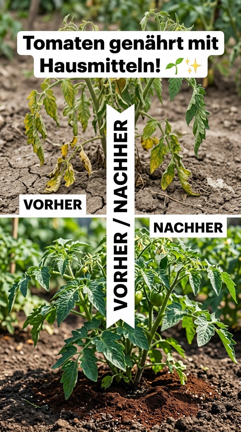 Tomaten genährt mit Hausmitteln! 🌱✨