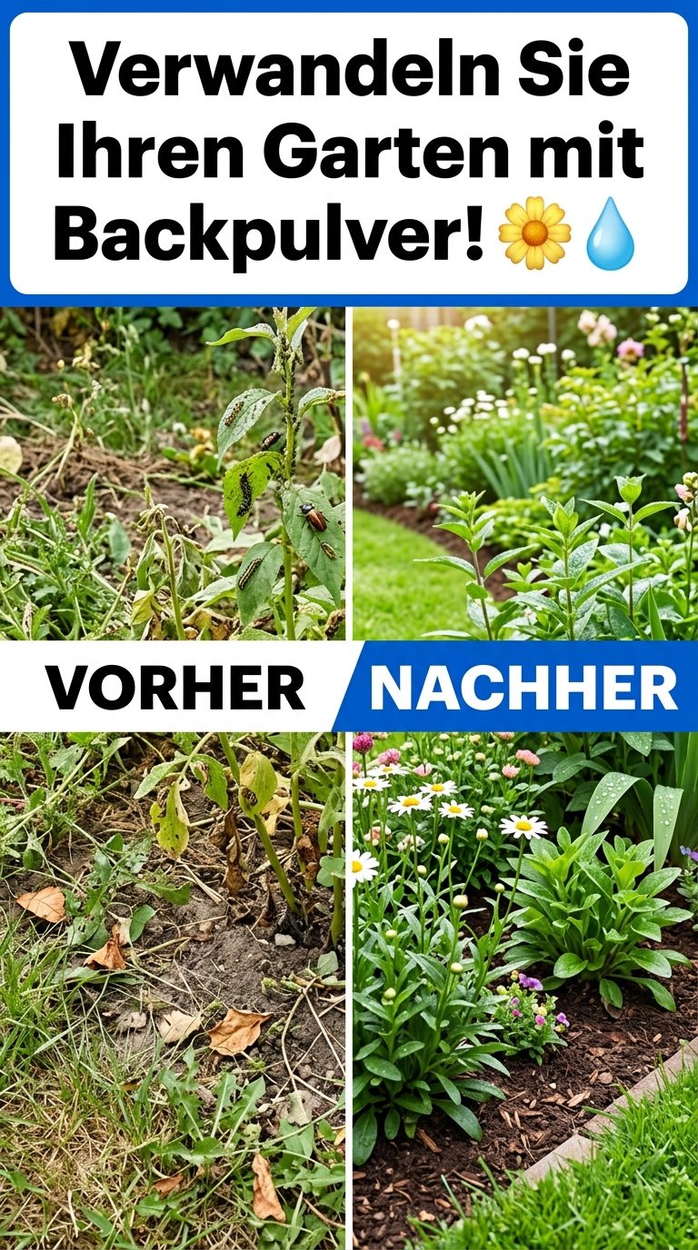 Verwandeln Sie Ihren Garten mit Backpulver! 🌼💧