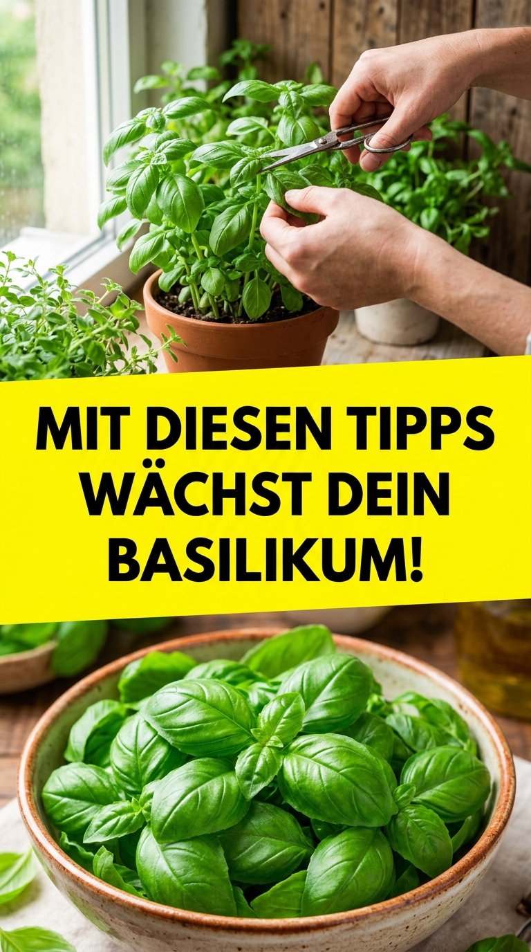 Mit diesen Tipps wächst dein Basilikum!