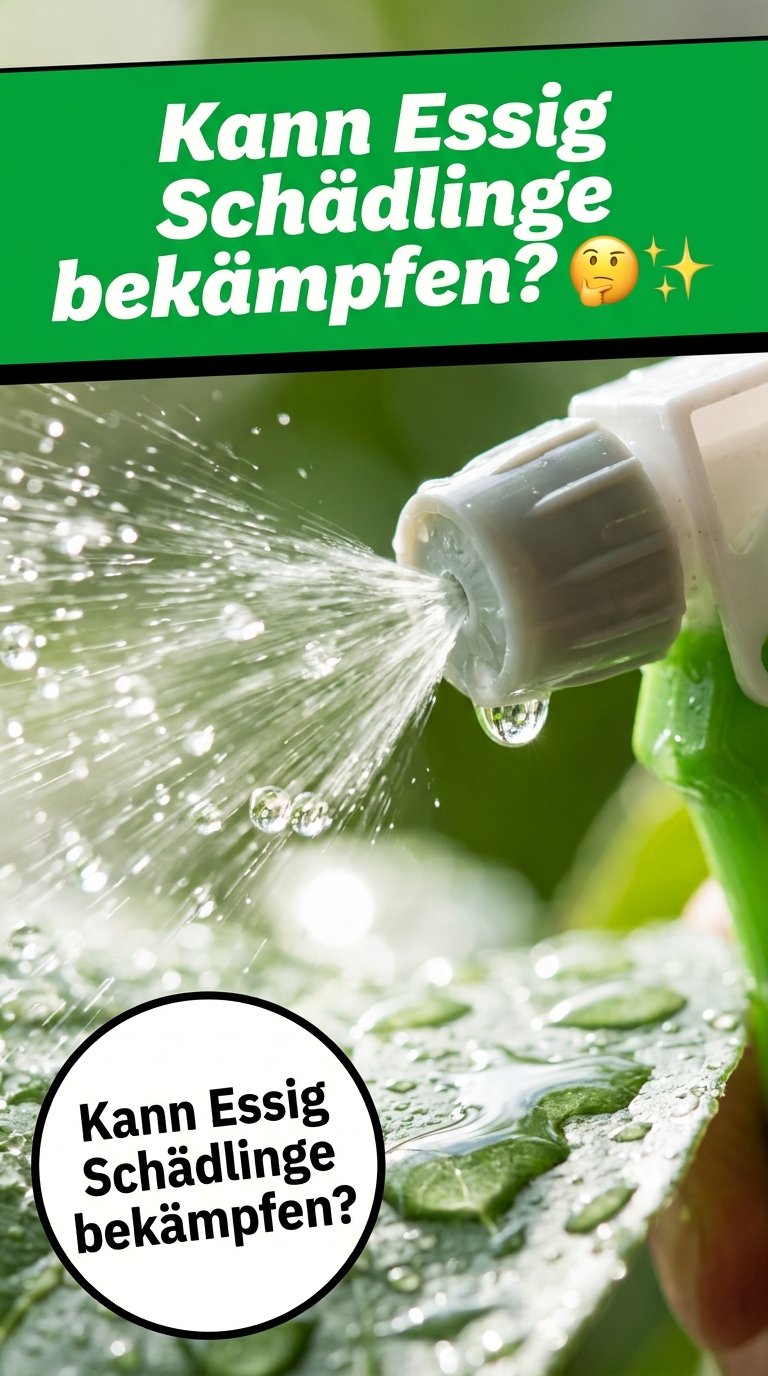 Kann Essig Schädlinge bekämpfen? 🧐✨
