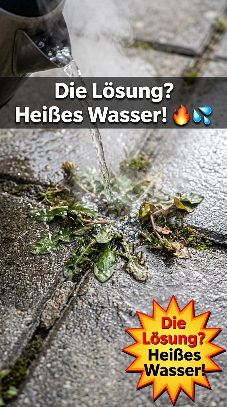 Die Lösung? Heißes Wasser! 🔥💦