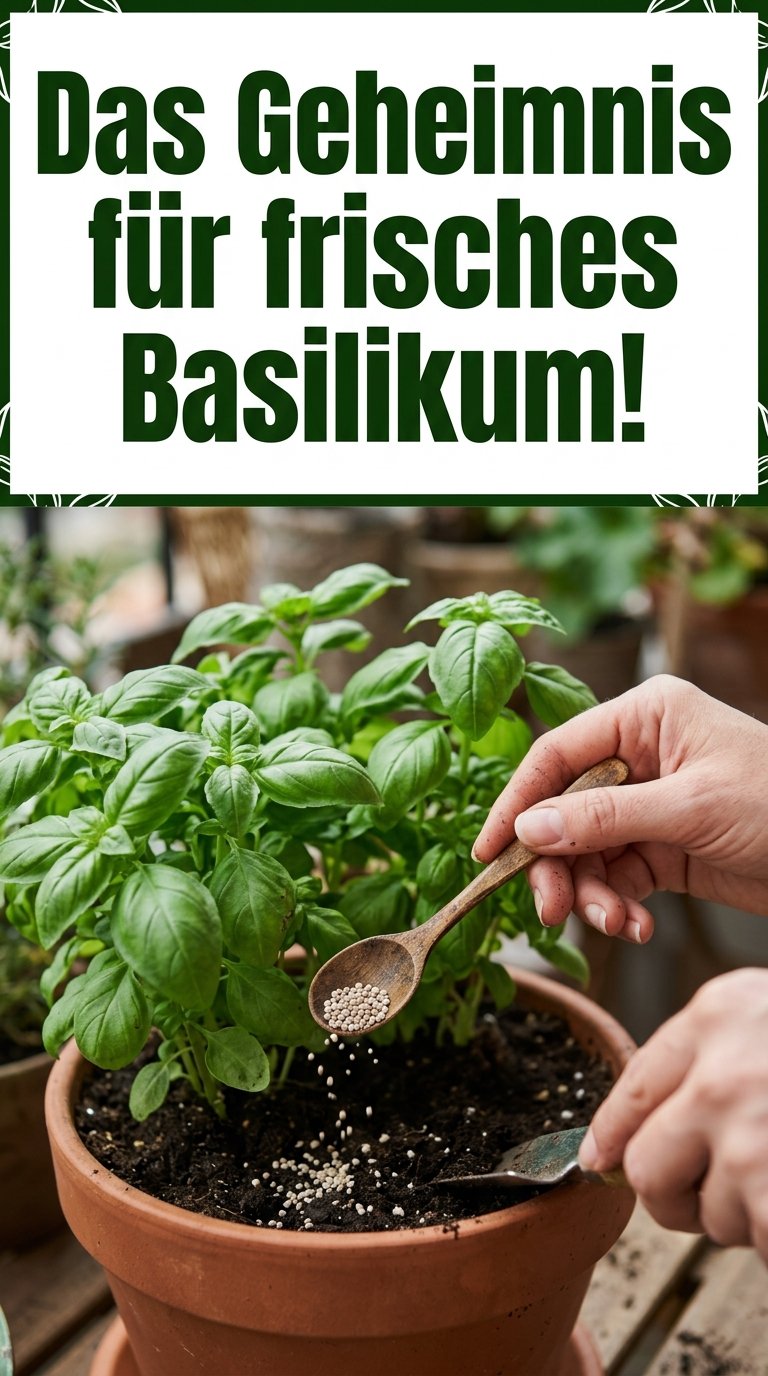Das Geheimnis für frisches Basilikum!