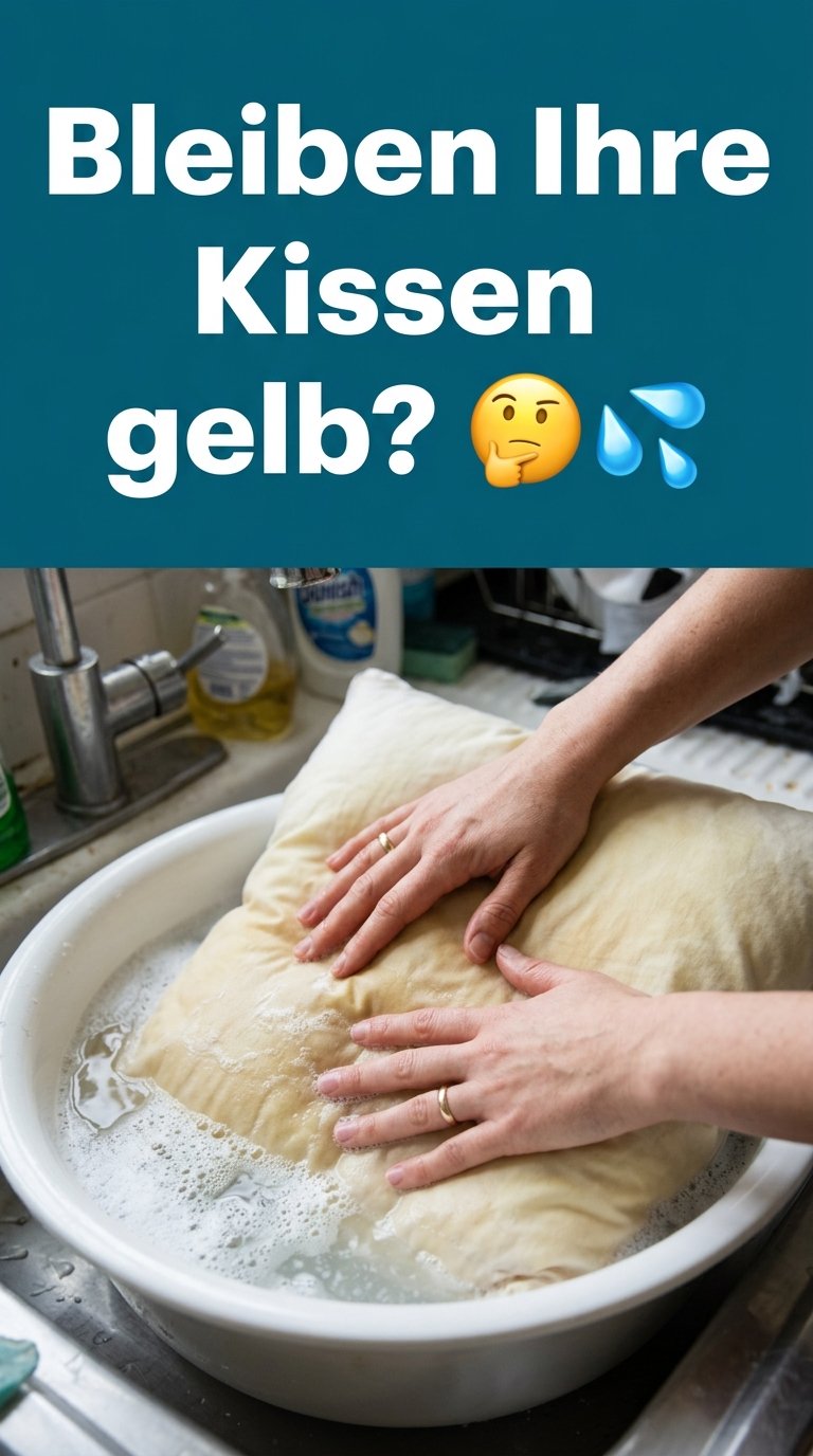 Bleiben Ihre Kissen gelb? 🤔💧