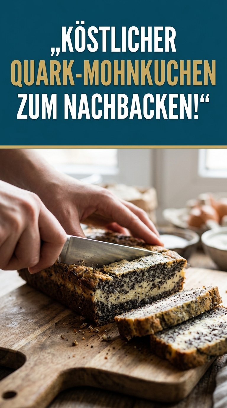 Köstlicher Quark-Mohnkuchen zum Nachbacken!